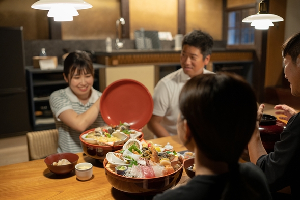 宿でいただく1泊2食付きプラン（朝・夕食付き）